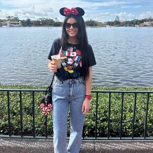 Disney Black Mickey Mouse Crop Top